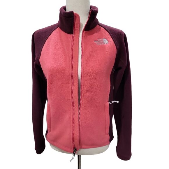 The North Face women's fleece color block zip up jacket, sporty, XS - Picture 1 of 10
